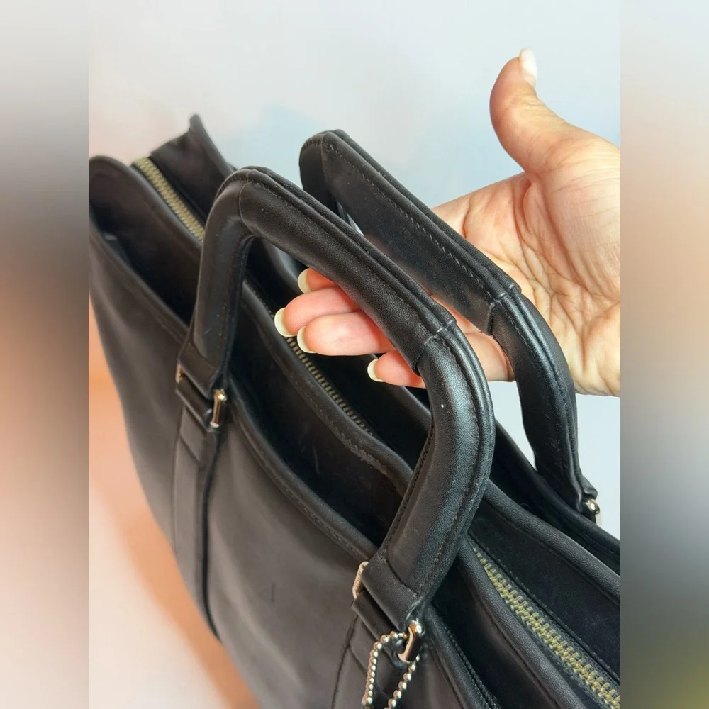 Coach Lexington Embassy Black Leather Briefcase - Picture 7 of 15